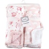 image:imageLuvable Friends Unisex Baby Plush Blanket with Sherpa Back Girl Safari One SizeGirl Basic Elephant