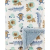 image:imageLuvable Friends Unisex Baby Plush Blanket with Sherpa Back Girl Safari One SizeBoy Jungle
