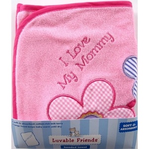 image:imageLuvable Friends Unisex Baby Hooded Towel Purple 1Pack One SizePink