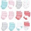 image:imageLuvable Friends Basics Unisex Baby Cozy Terry Baby Sock 12Pack Blush Polka 612 Months