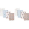 image:imageLuvable Friends Unisex Baby Cotton Flannel Burp Cloths Blue Polka Dots 8Pack One Size 