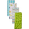 image:imageLuvable Friends Unisex Baby Cotton Flannel Burp Cloths Blue Polka Dots 8Pack One SizeAbc