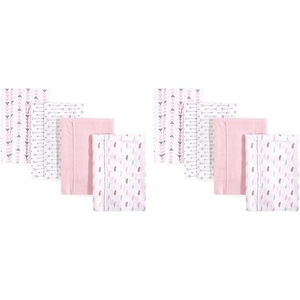 image:imageLuvable Friends Unisex Baby Cotton Flannel Burp Cloths Blue Polka Dots 8Pack One Size 