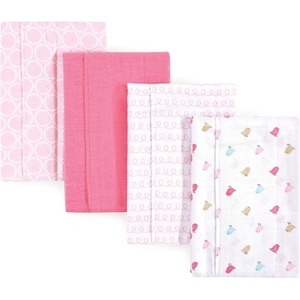 image:imageLuvable Friends Unisex Baby Cotton Flannel Burp Cloths Blue Polka Dots 8Pack One SizeBirdies