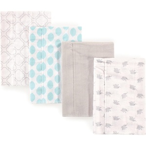 image:imageLuvable Friends Unisex Baby Cotton Flannel Burp Cloths Blue Polka Dots 8Pack One SizeElephant