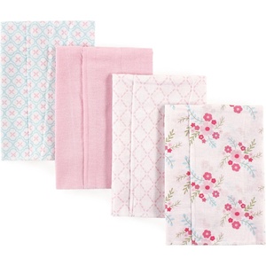 image:imageLuvable Friends Unisex Baby Cotton Flannel Burp Cloths Blue Polka Dots 8Pack One SizeFloral