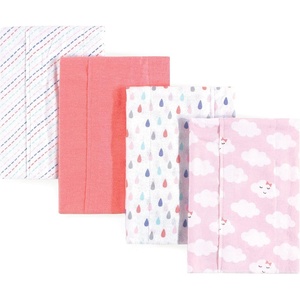 image:imageLuvable Friends Unisex Baby Cotton Flannel Burp Cloths Blue Polka Dots 8Pack One SizeGirl Clouds