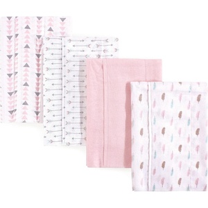 image:imageLuvable Friends Unisex Baby Cotton Flannel Burp Cloths Blue Polka Dots 8Pack One SizeGirl Feathers