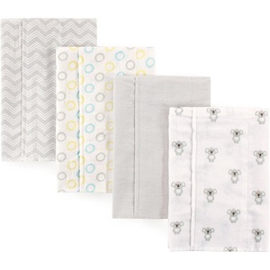 image:imageLuvable Friends Unisex Baby Cotton Flannel Burp Cloths Blue Polka Dots 8Pack One SizeKoala