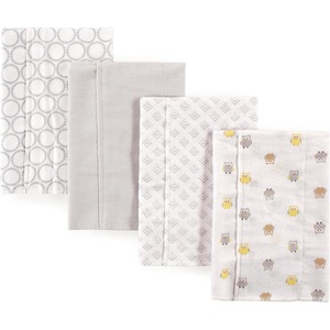 image:imageLuvable Friends Unisex Baby Cotton Flannel Burp Cloths Blue Polka Dots 8Pack One SizeOwl
