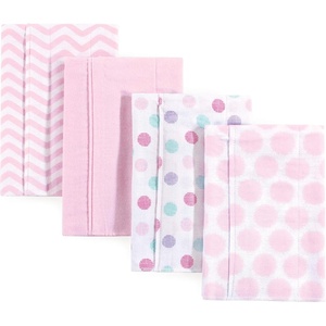 image:imageLuvable Friends Unisex Baby Cotton Flannel Burp Cloths Blue Polka Dots 8Pack One SizePink Dots Chevron