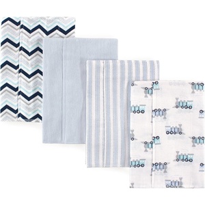 image:imageLuvable Friends Unisex Baby Cotton Flannel Burp Cloths Blue Polka Dots 8Pack One SizeTrain