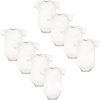 image:imageLuvable Friends Unisex Baby Cotton Bodysuits 8 PackWhite 8pack