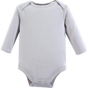 image:imageLuvable Friends Cotton Bodysuits 1 PackGray Longsleeve