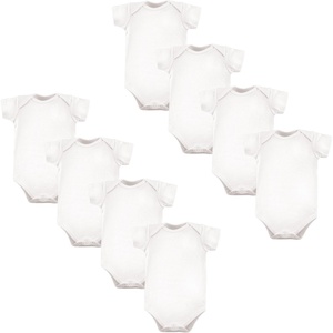 image:imageLuvable Friends Unisex Baby Cotton Bodysuits 8 PackWhite 8pack